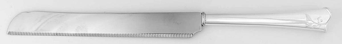 Opal Innocence Carved (Aluminum, Hollowware) Cake Knife with Stainless Blade by Lenox-1