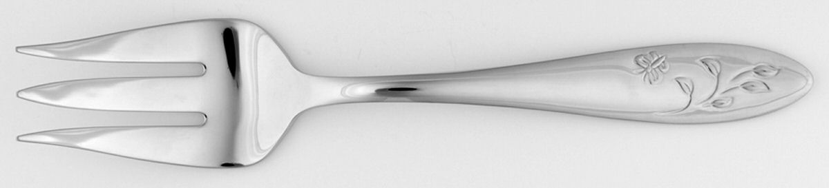 Butterfly Meadow-2009 (Stainless) Medium Solid Cold Meat Serving Fork by Lenox-1