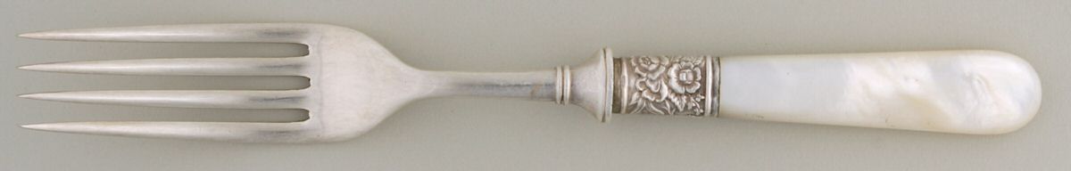 Pearl Handle Flatware 17 Fork by Landers, Frary & Clark-1
