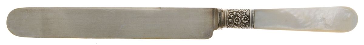 Pearl Handle Flatware 17 Old French Hollow Knife by Landers, Frary & Clark-1