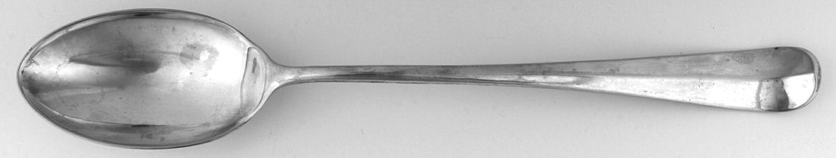 LEO16 (Silverplate) Large Solid Dressing Spoon by Leonard Silver Mfg Co-1