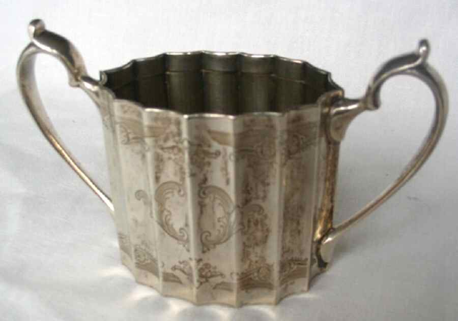760D (Sterling, Hollowware) Open Sugar Bowl by Lunt Silver-1