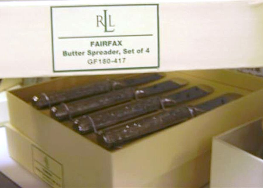 Fairfax (Stainless) Hollow Handle Butter Spreader by Ralph Lauren Flatware-1