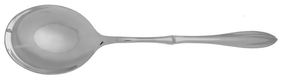 Sculpt (Stainless) Casserole Spoon with Smooth Stainless Bowl HC by Lenox-1