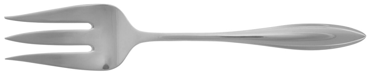 Sculpt (Stainless) Medium Solid Cold Meat Serving Fork by Lenox-1