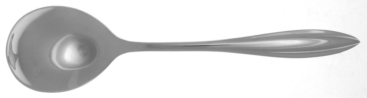 Sculpt (Stainless) Round Bowl Soup Spoon (Bouillon) by Lenox-1