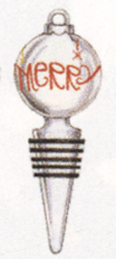 Eat Drink Be Merry (Hollowware, Other) Wine Stopper by Lenox-1
