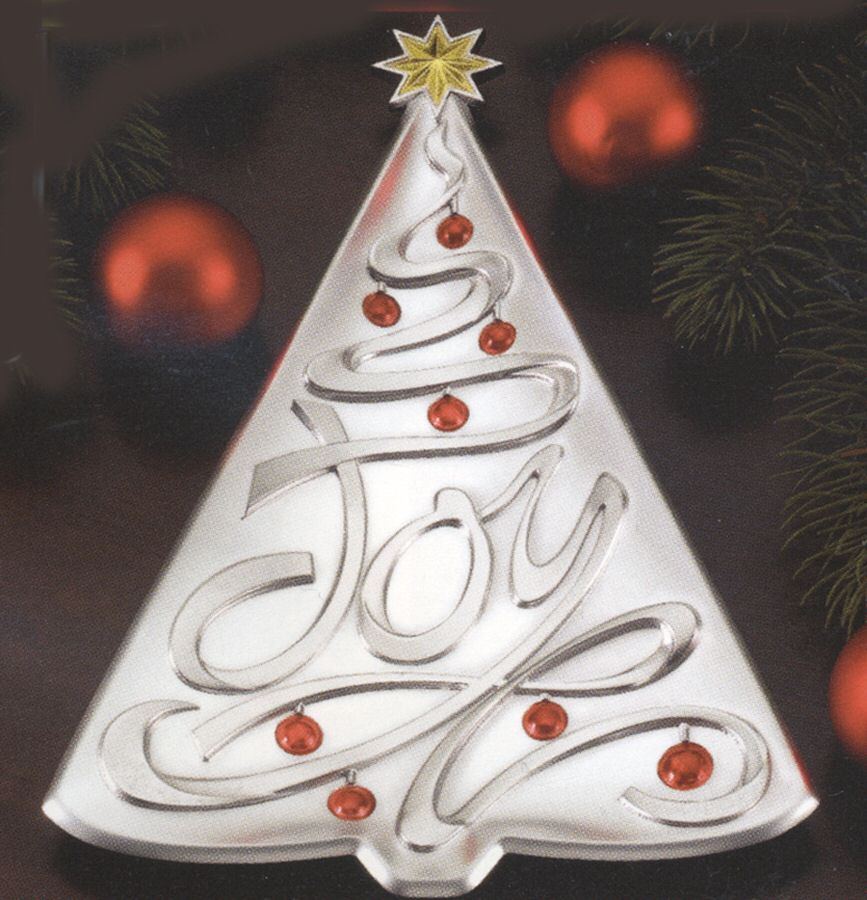 Sentiments of the Season (Holloware, Other) Tree Shape Tray by Lenox-1