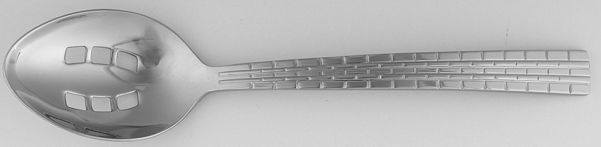 Watchband (Stainless) Pierced Tablespoon (Serving Spoon) by Ralph Lauren Flatware-1