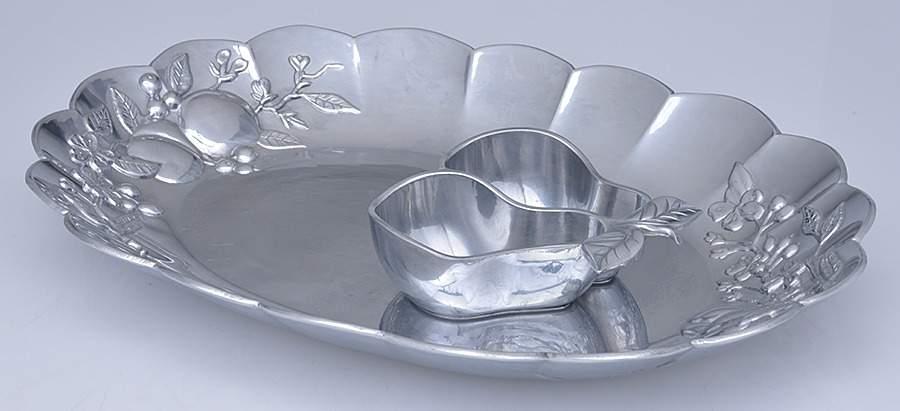 Orchard in Bloom (Alloy, Hollowware) 2 Piece Chip & Dip Set by Lenox-1