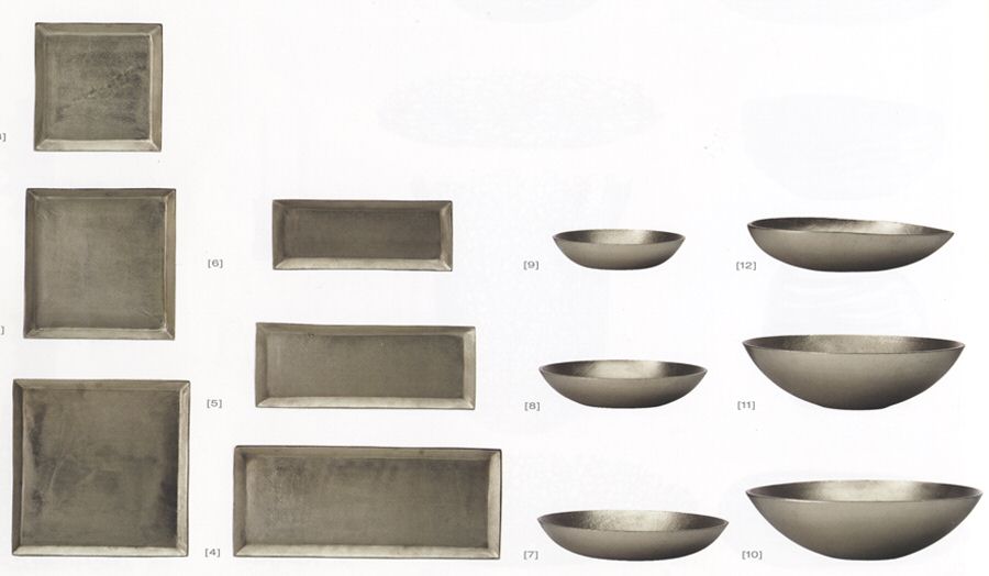 Burnished Metal (Metal, Hollowware) 8" Square Tray by Lenox-1