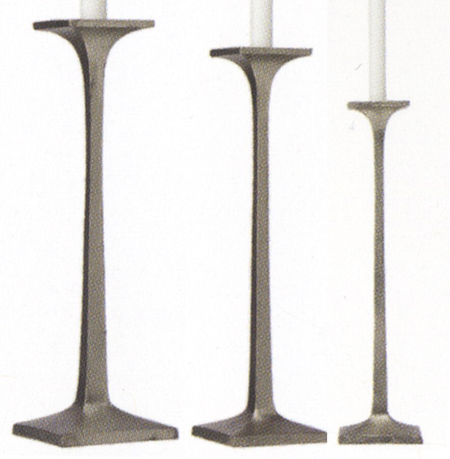 Burnished Metal (Metal, Hollowware) 13" Candlestick by Lenox-1