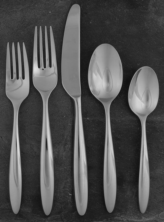 Curve (Stainless) 5 Piece Place Setting by Lenox-1