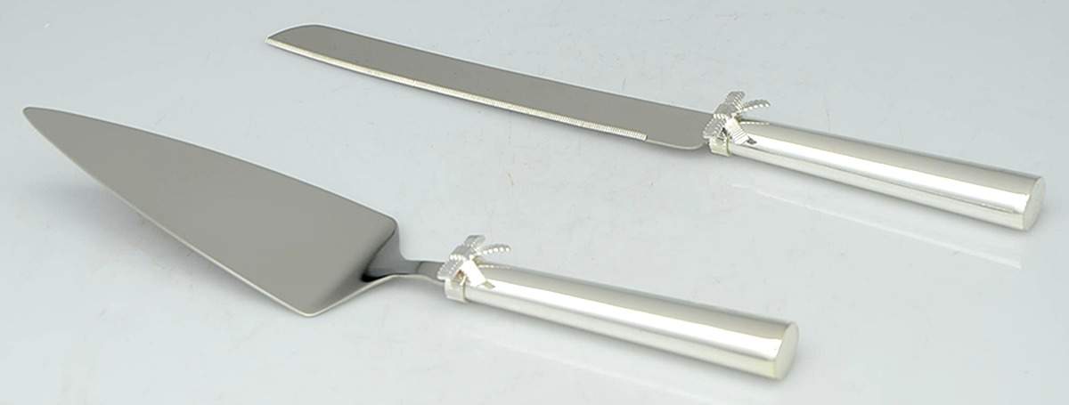 Grace Avenue (Silverplate, Hollowware) Cake Knife & Server Set by Lenox-1