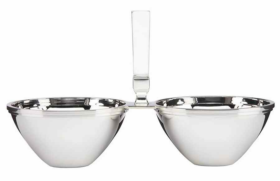 Stanton Place (Silverplate, Hollowware) Center Handled 2 Part Relish by Lenox-1