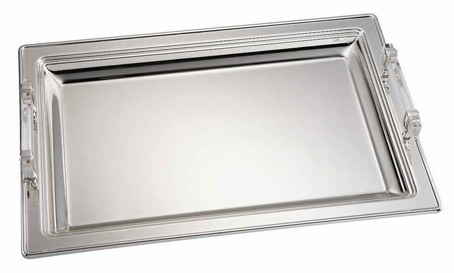 Stanton Place (Silverplate, Hollowware) Silverplate Cocktail Tray by Lenox-1