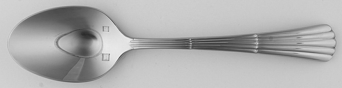 Nassau (Stainless) Place/Oval Soup Spoon by Lunt Silver-1