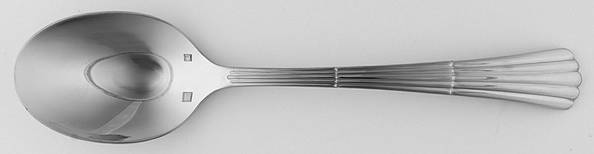 Nassau (Stainless) Tablespoon (Serving Spoon) by Lunt Silver-1