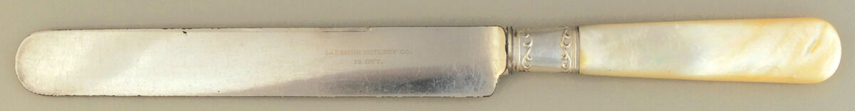 Pearl Handle 1 (Sterling) Old French Hollow Knife by Lakeside - Montgomery Ward-1