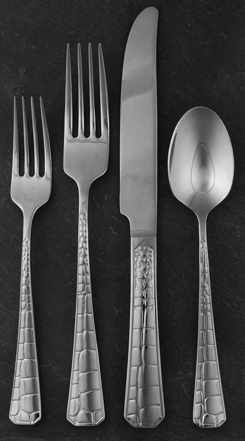 Crocodile (Stainless) 4 Piece Place Setting by Ralph Lauren Flatware-1