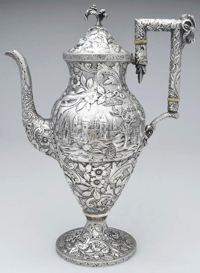 Landscape (Sterling, Hollowware) Coffee Pot by Loring Andrews-1