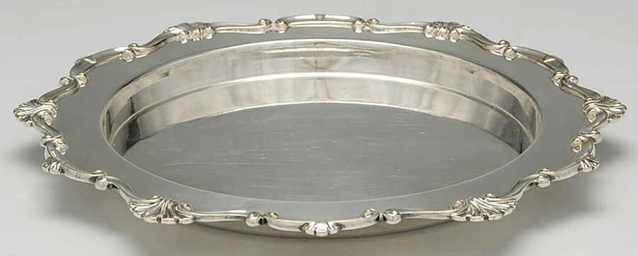 9418 (Silverplate, Hollowware) 10" Round Tray by Lee & Wigfull-1