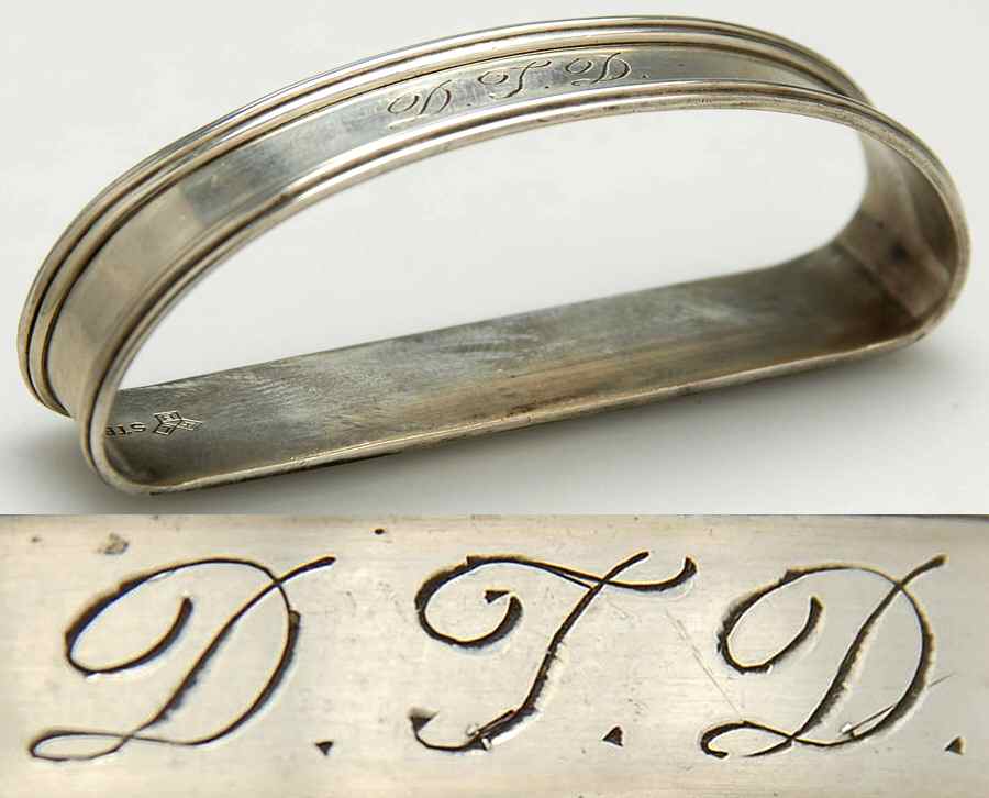 S32 (Sterling, Hollowware) Napkin Ring by Lunt Silver-1