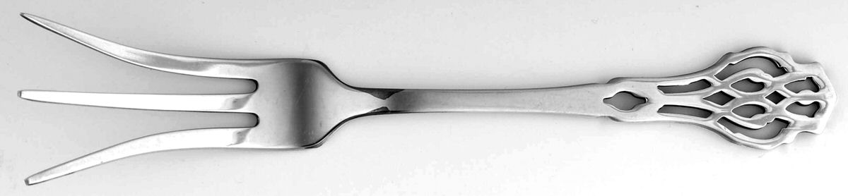 Chippendale (Silverplate) Lemon Fork by Lunt Silver-1