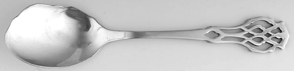 Chippendale (Silverplate) Large Solid Jelly Server by Lunt Silver-1
