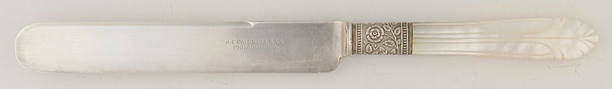 Pearl Handle Flatware 20 (Silverplate) Old French Hollow Knife by Landers, Frary & Clark-1