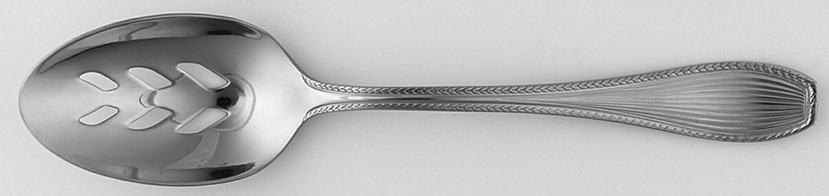 Addison (Stainless) Pierced Tablespoon (Serving Spoon) by Ralph Lauren Flatware-1
