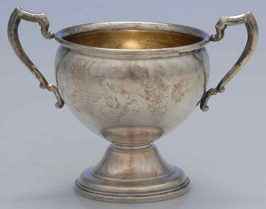 16 (Sterling, Hollowware) Weighted Mini Open Sugar by La Pierre Silver-1