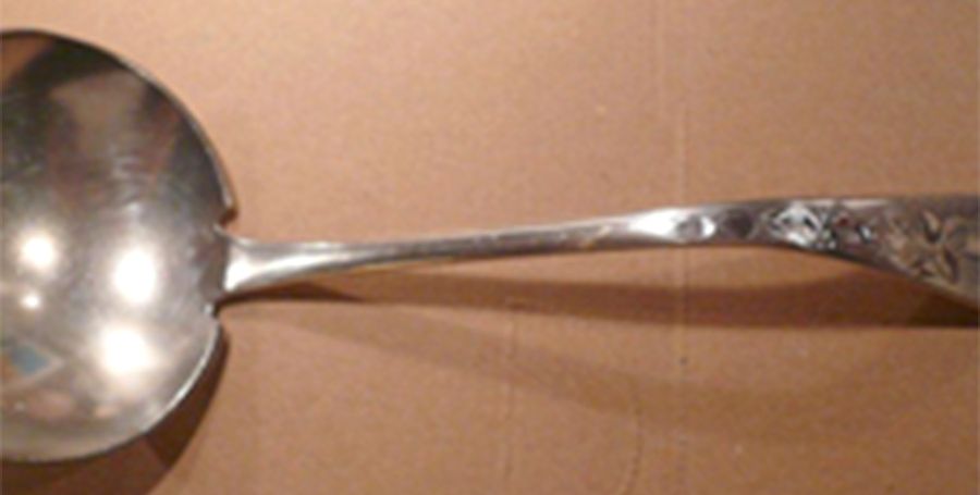 LUS52 (Sterling) Solid Soup Ladle by Lunt Silver-1