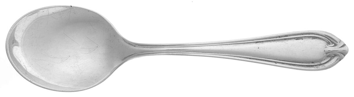 LUS54 (Sterling) Straight Handle Baby Spoon by Lunt Silver-1