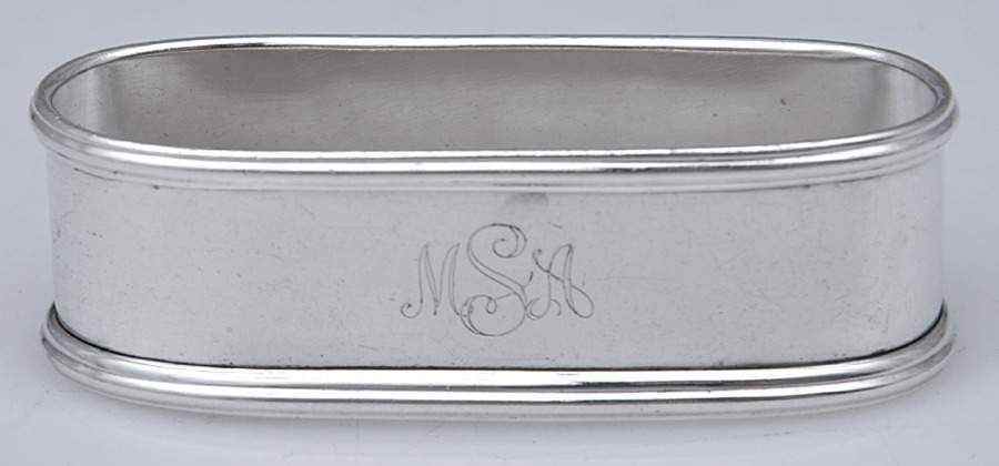 454 (Sterling, Hollowware) Napkin Ring by Lunt Silver-1