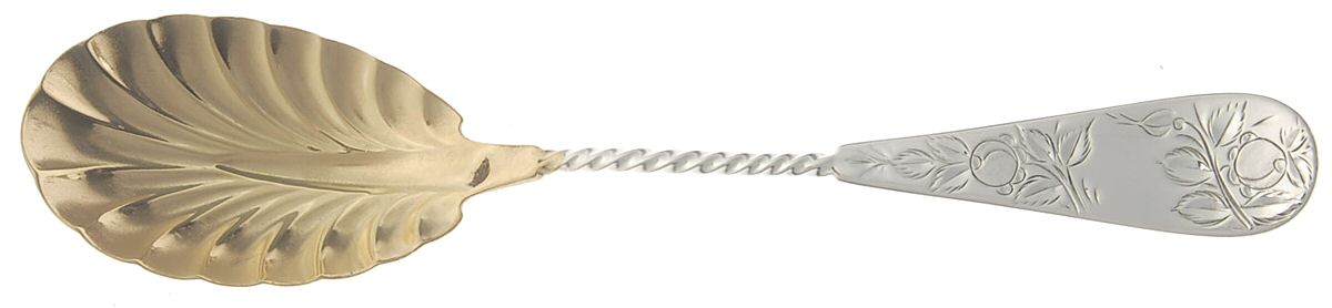 LUS55 (Sterling) Sugar Shell Spoon by Lunt Silver-1