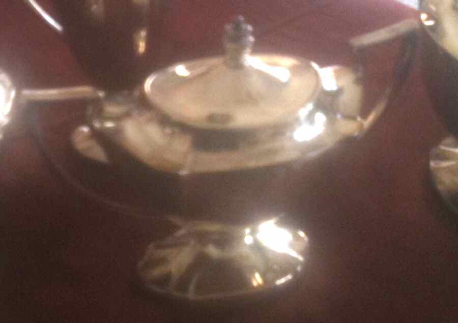 1417 (Silverplate, Hollowware) Sugar Bowl & Lid by Lawrence B Smith -1