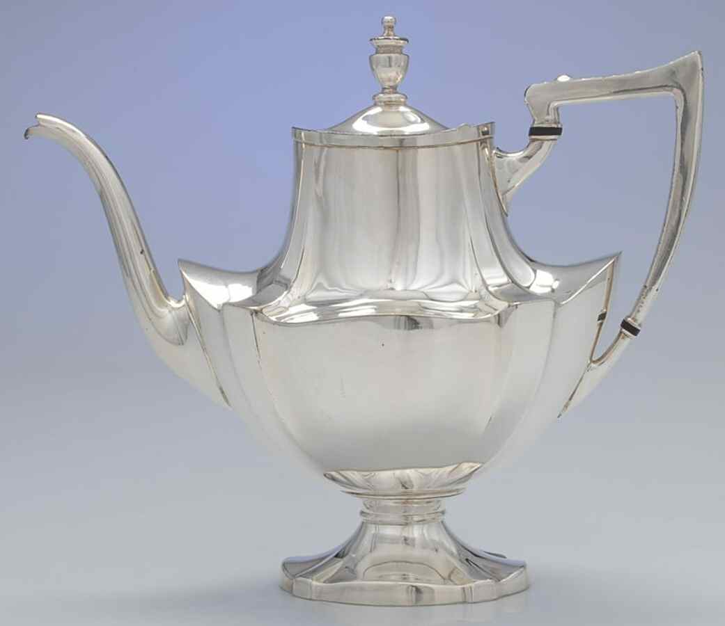 1417 (Silverplate, Hollowware) Silverplate Coffee Pot by Lawrence B Smith -1