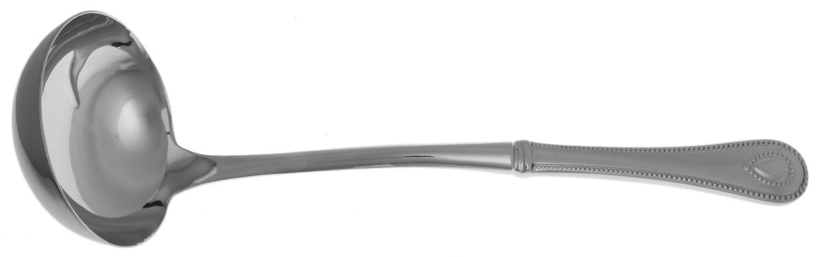 French Perle (Stainless) Soup Ladle with Stainless Bowl HC by Lenox-1