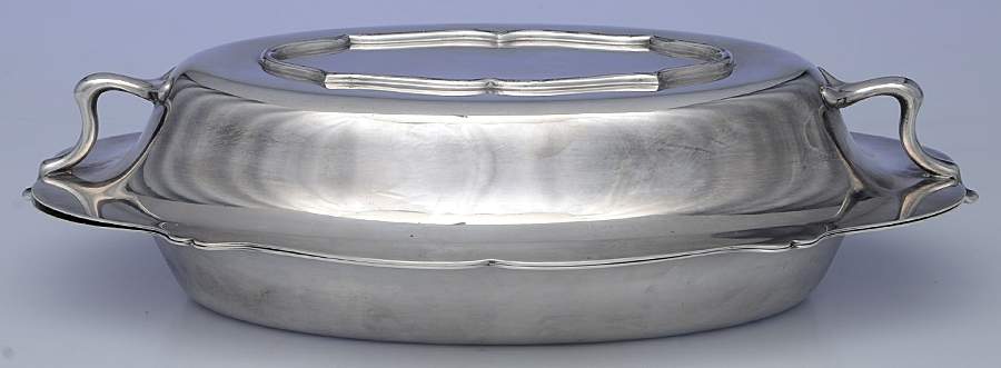 412 (Silverplate, Hollowware) Double Vegetable Bowl by Lawrence B Smith -1