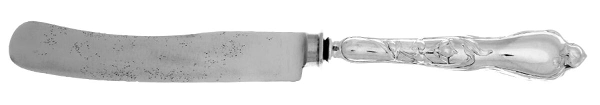LWS2 (Sterling) Old French Hollow Knife with Bolster by Lutz & Weiss-1