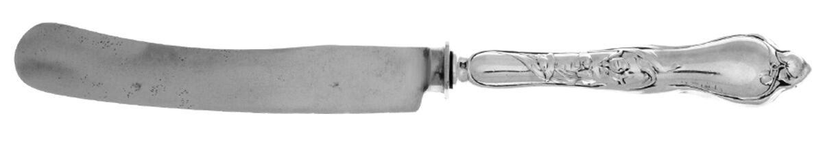 LWS2 (Sterling) Old French Hollow Knife with Bolster by Lutz & Weiss-1