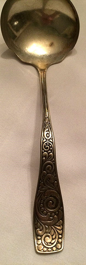 LUS57 (Silverplate) Solid Gravy Ladle by Lunt Silver-1