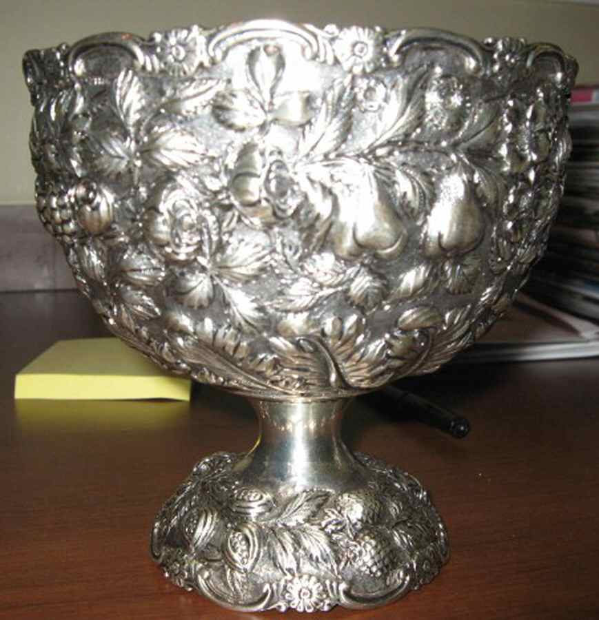 Repousse (Sterling, Hollowware) Waste Bowl by Loring Andrews-1