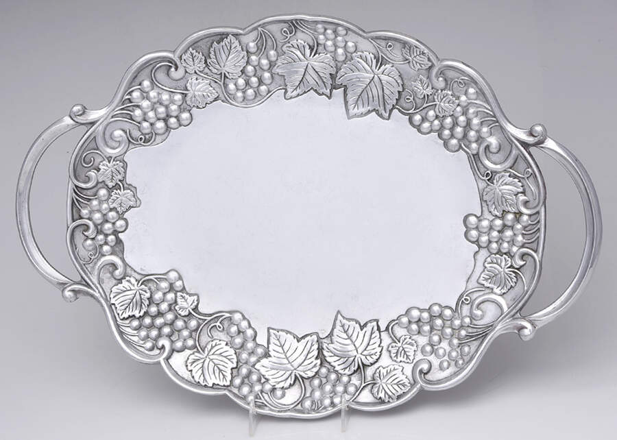 LF11 (Pewter, Hollowware) Large Waiter Tray by Lenox-1