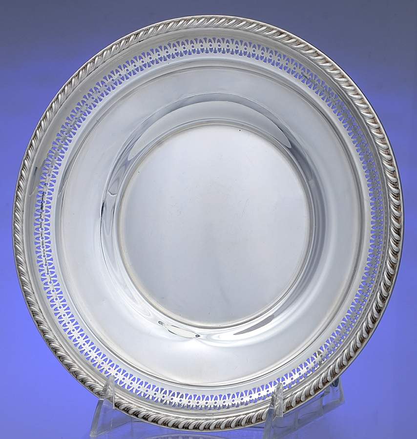 27 (Sterlling, Hollowware) 8" Sandwich Plate by La Pierre Silver-1
