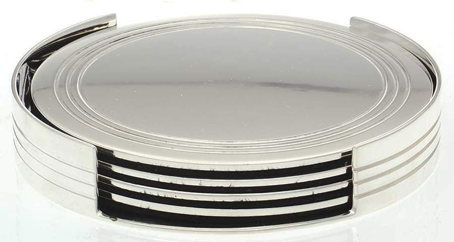 Montgomery (Silverplate, Hollowware) Coaster - Set of 4 by Ralph Lauren Flatware-1