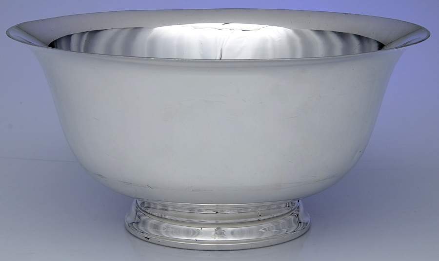 Paul Revere Bowls (Sterling, Hollowware) Punch Bowl by Lunt Silver-1