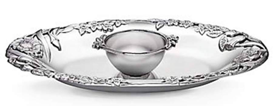 Floral Romance (Aluminum, Hollowware) 2 Piece Chip & Dip Set by Lenox-1
