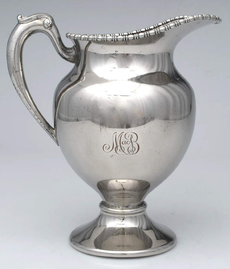 LMN4 (Silverplate, Hollowware) Silverplate Water Pitcher by Lehman Bros Silver-1
